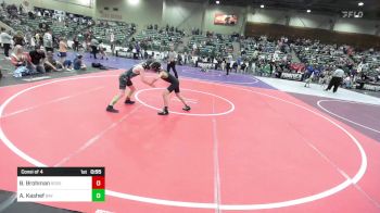 90 lbs Consi Of 4 - Brantlee Brohman, Roseburg Mat Club vs Ali Kashef, Bay Area Dragons