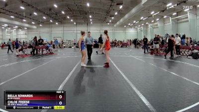 132 lbs Round 2 - Bella Sowards, Blue Chews vs Chloe Freese, DE Girls Wrestling