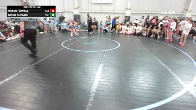 52 lbs Semifinal - Maeve Parnell, PA West Black - G vs Quinn Supanik, Valkyrie Girls WC - G