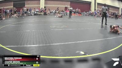 50 lbs Round 1 (4 Team) - Brayden Ferman, Team Palmetto vs Cooper Brown, Glasgow Wrestling Academy