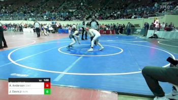 87 lbs Consi Of 16 #2 - Aiden Anderson, CowTown Elite vs Justin Davis Jr., Glenpool Youth Wrestling