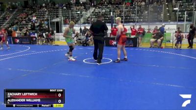 187 lbs Quarterfinal - Zachary Leftwich, VA vs Alexander Williams, IL