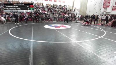 152 lbs 3rd Place - Sophia Lentini, Westfield vs Nmachukwu Okoli, Bridgewater-Raynham