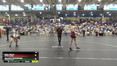 126 lbs Champ. Round 2 - Seamus McNamara, Landon School vs Nick Melfi, Severn School