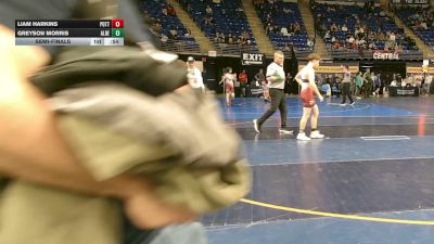 117 lbs Semifinal - Liam Harkins, Pottsgrove vs Greyson Morris, Albert Gallatin