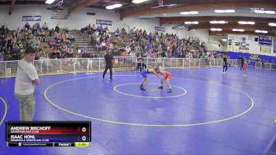 102 lbs Quarterfinal - Andrew Bischoff, Silverton Mat Club vs Isaac Honl, Peninsula Wrestling Club