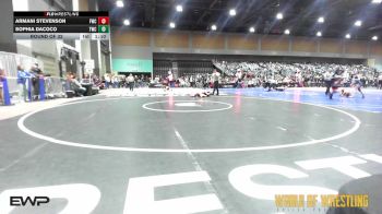 100 lbs Round Of 32 - Armani Stevenson, Fergus Wrestling Club vs Sophia Dacoco, Tracy Wrestling Club