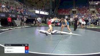 160 lbs 5th Place - Riley Johnson, Nebraska vs Jackson Barron, Minnesota