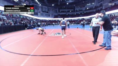 165 lbs Quarterfinal - Samson Castillo, Bishop Kelly vs Syrus Johnson, Columbia