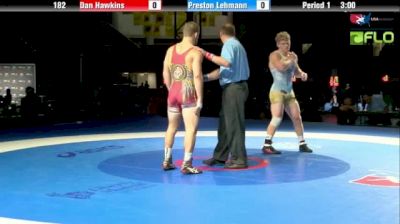 182 lbs finals Daniel Hawkins MD vs. Preston Lehmann ND