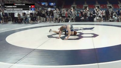 144 lbs Cons. Sub-rd Of 16 - Landen Fick, Wisconsin vs Clinton VerHeecke, Illinois