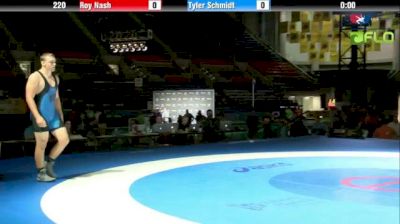 220 lbs finals Tyler Schmidt WI vs. Roy Nash UT