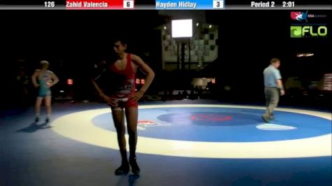 126 lbs finals Zahid Valencia CA vs. Hayden Hidlay PA