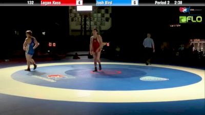 132 lbs finals Josh Bird WI vs. Logan Kass MN