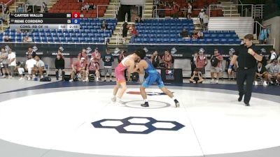 126 lbs Cons. Rd Of 16 - Carter Wallis, Missouri vs Rene Cordero, California