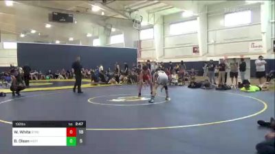 132 lbs Round 4 - William White, Strong House Wrestling vs Brandon Olsen, West Michigan Rogue