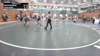 285 lbs Cons. Round 1 - Westin Musgrave, Rim Of The World vs Lloyd Adams, Boulder City