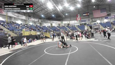 130 lbs Consi Of 4 - Ezra Martinez, Warrior WC vs Aristotle Cordova, High Elevation