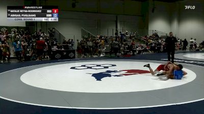 Senior Women Freestyle FS - 50 lbs Cons. Round 1 - Natalie Reyna-Rodriguez, Oregon vs Abigail Fuglsang, BullTrained Wrestling