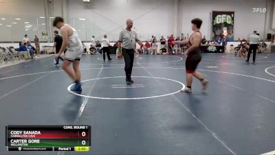 250 lbs Cons. Round 1 - Carter Gore, Wellington vs Cody Sanada, Carrollton Cavs