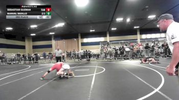 130 lbs 3rd Place - Sebastian Guzman, Team So-Cal vs Manuel Sedillo, LV Bears WC