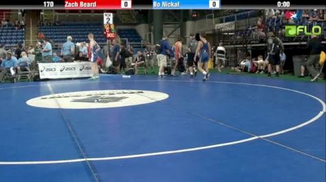 170 lbs match Zach Beard vs. Bo Nickal