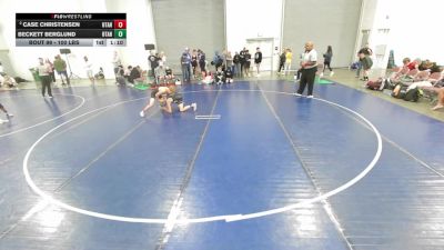 100 lbs Champ. Round 3 - Case Christensen, Utah vs Beckett Berglund, Utah
