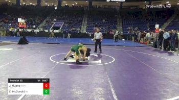 132 lbs Prelims - Josh Huang, Hopkinton vs Connor McDonald, Bishop Guertin