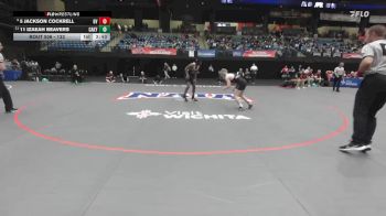 133 lbs 7th Place Match - 5 Jackson Cockrell, Grand View vs 11 Izaeah Beavers, Campbellsville