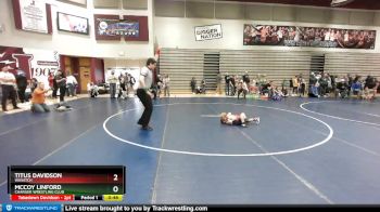 41 lbs Cons. Round 3 - McCoy Linford, Charger Wrestling Club vs Titus Davidson, Wasatch