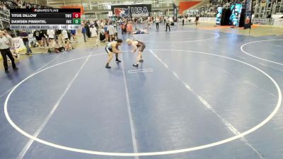 Junior Boys - 157 lbs Champ. Round 1 - Titus Dillow, Team Idaho Wrestling Club vs Dawsen Pimentel, Empire Wrestling Club