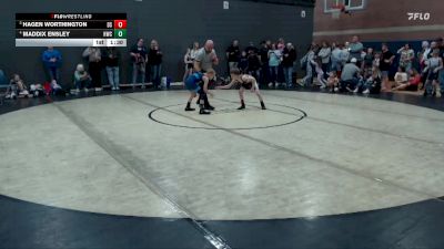 61 lbs Quarterfinal - Hagen Worthington, Declo Stingers vs Maddix Ensley, Homedale Wrestling Club