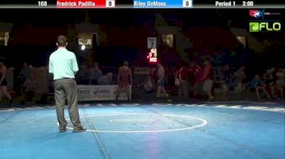 160 lbs match Fredrick Padilla vs. Riley DeMoss