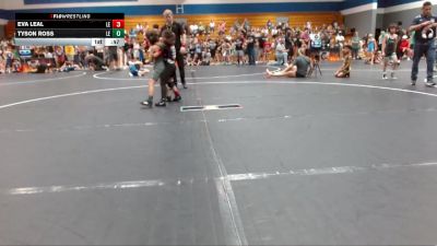 55 lbs Cons. Round 3 - Eva Leal, Legacy Elite Wrestling Club vs Tyson Ross, Summerville Take Down Club