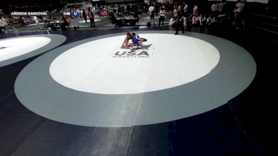 126 lbs Justin Giard, SAWA - Sacramento Area Wrestling Association vs Andrew Sandoval, KTWA-Kings-Tulare Wrestling Association