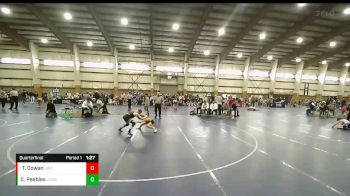 87 lbs Quarterfinal - Trevor Cowan, JWC vs Carsen Peebles, Upper Valley Aces Wresstling