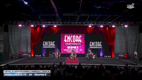 Woodlands Elite - OR - Weapon X [2025 L6 Senior Coed - XSmall Day 2] 2025 Encore Grand Nationals
