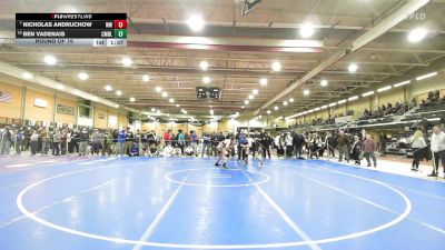 157 lbs Round Of 16 - Nicholas Andruchow, West Warwick vs Ben Vadenais, Cumberland