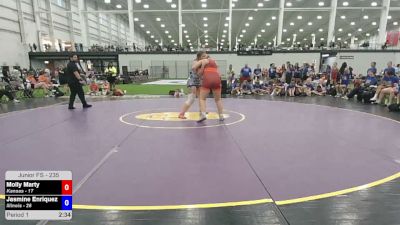 235 lbs Molly Marty, Kansas vs Jasmine Enriquez, Illinois