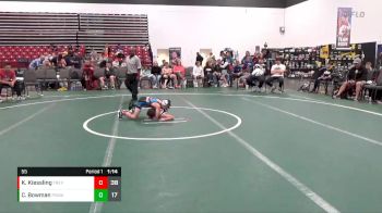 55 lbs Placement Matches (8 Team) - Channing Bowman, POWA (CO) vs Korbin Kiessling, Team Revival