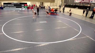 12U GIRLS - 69 lbs Champ. Round 1 - Zoey Marstein, Princeton Wrestling vs Adison Boynton, Minnesota