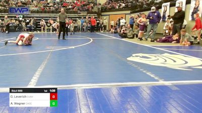 62 lbs Rr Rnd 3 - Oakley Leverich, Cushing vs Avery Wagner, Choctaw Ironman Youth Wrestling