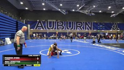 106 lbs Cons. Round 4 - Reid Ledbetter, Beauregard HS vs Phoenix Ayers, Central