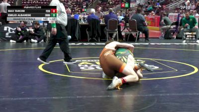 127 lbs Quarterfinal - Max Tancini, Perkiomen Valley vs Emilio Albanese, Emmaus