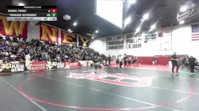 157 lbs Champ. Round 1 - Daniel Perez, La Serna vs Edward Gutierrez, Heritage