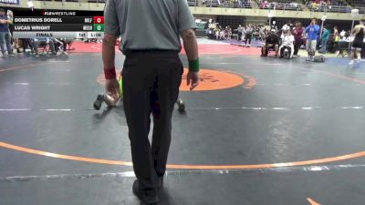 136 lbs Final - Dometrius Dorell, Milford vs Lucas Wright, Mechanicsburg