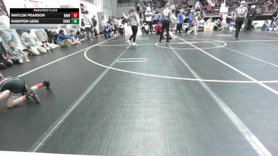 46 lbs Final - Waylon Pearson, Barnsdall Youth Wrestling vs Kashton Legg, Keystone Kids Wrestling Club