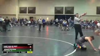 140 lbs Finals (2 Team) - Jensen Kildow, Iowa Silver vs Jake Van De Reit, Missouri Gold