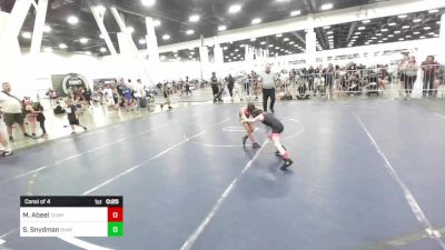 50 lbs Consi Of 4 - Mika Abeel, Team Aggression vs Sloan Snydman, Shafter Youth Wrestling