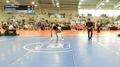 126 lbs Rr Rnd 1 - Logan Costello, MetroWest United Lightning - HSB vs Andrew Poh, Vougars Wrestling - HSB